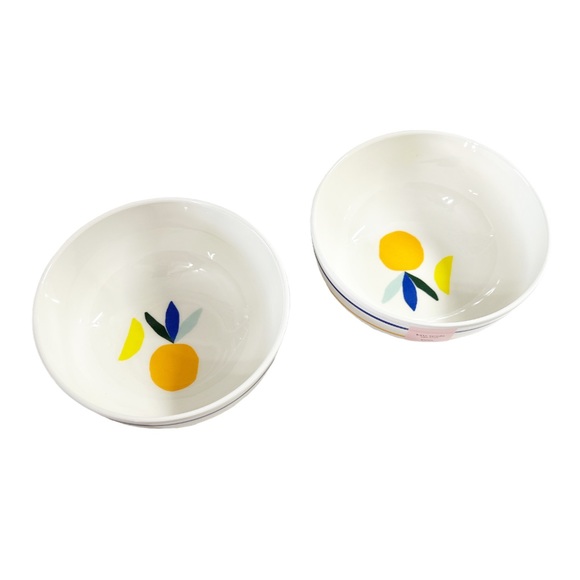 NEW ♠️Kate Spade♠️ CITRUS TWIST Melamine Bowl Set/2 🍊🍊 - Picture 2 of 5